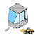 Para-brisa Central Carregadeira Komatsu WA200-5 418-925-3540 - Imagem 1