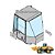 Vidro Lateral Traseiro Direito Komatsu WA200-5 418-926-3591 - Imagem 1
