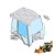 Vidro Superior da Porta Direita Caterpillar 416 F F2 3822274 - Imagem 1