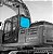 Vidro Vigia Traseiro Escavadeira Case CX220C / E215 Evo - Imagem 2