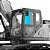 Vidro Superior da Porta Escavadeira Case CX220C / E215 Evo - Imagem 2