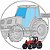 Vidro Para-brisa Frontal Trator Massey Ferguson 680 - Imagem 1