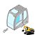 Vidro Superior da Porta Escavadeira Hyundai R220LC9 9S - Imagem 1
