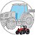 Parabrisa Inferior Esquerdo Trator Massey Ferguson 680 - Imagem 1