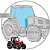 Parabrisa Inferior Direito Trator Massey Ferguson 680 - Imagem 1