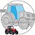 Vidro da Porta Direita Trator Massey Ferguson 680 - Imagem 1