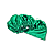 Kit 2 Fronhas + 1 Touca de Cetim Verde - Imagem 2