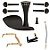 Kit De Montagem Para Violino 4/4 Ébano (Completo) - Imagem 1