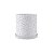 Vaso Para Plantas De Cerâmica Granilite Branco 18 Cm - Imagem 1