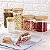 Kit 6 Potes Herméticos De Vidro com Tampa de Bambu 220ml - Imagem 6