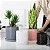 Vaso Para Plantas De Cerâmica Granilite Cinza 12 Cm - Imagem 3