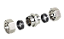 UNIÃO DUPLA IGUAL INOX UDI - Imagem 1