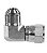 ADAPTADOR 90° FEMEA JIC X MACHO JIC - Imagem 1