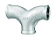 TEE CURVA DUPLA BSP 150lbs - Imagem 1