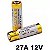 Pilha 27a 12v Bateria Alcalina Fina Cartela 5 Peças Tx Clone - Imagem 1