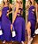 Vestido longo Viscolinho, Vestido Feminino Verão longo com fenda lateral - Imagem 4