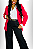 Calça pantalona alfaiataria com cinto feminina cintura alta com bolso social elegante wid leg - Imagem 4