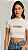 Cropped Manguinha com decote vazado– Tecido Ribana casual elegante - Imagem 3