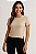 Baby look Camiseta feminino, Blusa Oversized, T-shrit Camisa casual Academia - Imagem 4