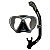 Kit De Mergulho Máscara E Snorkel Cressi Ikarus Semi Dry - Imagem 1