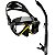Kit De Mergulho Cressi Máscara Pano 4 Snorkel Tao Importado - Imagem 1