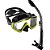 Kit De Mergulho Máscara Cressi Pano 3 Snorkel Supernova Dry - Imagem 1