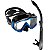 Kit Mergulho E Snorkel Silicone Cressi Pano 3 E Snorkel Tao - Imagem 2