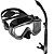 Kit Mergulho E Snorkel Silicone Cressi Pano 3 E Snorkel Tao - Imagem 3