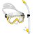 Kit Mergulho E Snorkel Silicone Cressi Pano 3 E Snorkel Tao - Imagem 7