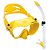 Kit Mergulho Cressi Importado Mascara Frameless Snorkel Tao - Imagem 1