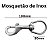 Mosquetão 10cm Olhal 3cm Mergulho Mola Inox Mais Resistente - Imagem 2