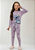 Pijama Stitch Lilás Manga Longa - Tamanho 2 - Imagem 2