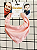 Babador Bandana Rosa Blush - Imagem 1