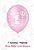 Balão Bexiga 1 Ano - Menina N10 - 25 Unid - Pic Pic - Imagem 1