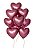Balão Bexiga Coração Platino Rosa 10 - 25 Uni - Imagem 3