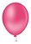 Balão Bexiga Redondo Liso Rosa Forte Nº 9 - 50uni - Imagem 1