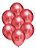 Balão Bexiga Metalizado Platino Vermelho 5 - 25uni - Imagem 2
