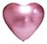 Balão Bexiga Coração Platino Rosa 10 - 25 Uni - Imagem 1