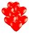 Balão Bexiga Coração Vermelho Liso 6 - 50uni - Imagem 2