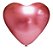 Balão Bexiga Coração Platino Vermelho 10 - 25 Uni - Imagem 1