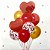 Balão Buquê Coração Vermelho e Dourado - 9 Unidades - Imagem 4