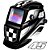 Máscara de Solda Super Tork MTR 9045 Racing 45 Preta Com Escurecimento Automático - Imagem 1