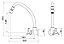 Torneira para Cozinha de Parede Bica Móvel Loren Trio Lorenzetti - Imagem 2