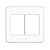 Placa 4x4 para 6 Módulos Bianco Pro Branco Alumbra - Imagem 1