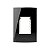 Placa 4X2 para 3 Módulos Inova Pro Class Black Piano Alumbra - Imagem 1