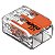 Conector de Emenda 2 Polos 4MM 221-412 32A 6 Peças Wago - Imagem 1