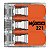 Conector de Emenda 3 Polos 4MM 221-413 32A 4 Peças Wago - Imagem 2