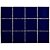 Revestimento Azul Cobalto 10x10 1050 Cx. 1,95m² Strufaldi - Imagem 1