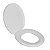 Assento Sanitário Oval Almofadado Decorado "Faça Bem Feito" Branco Astra - Imagem 4