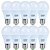 Kit com 10 Lâmpadas LED 9W 3000K Amarela Bivolt Foxlux - Imagem 1
